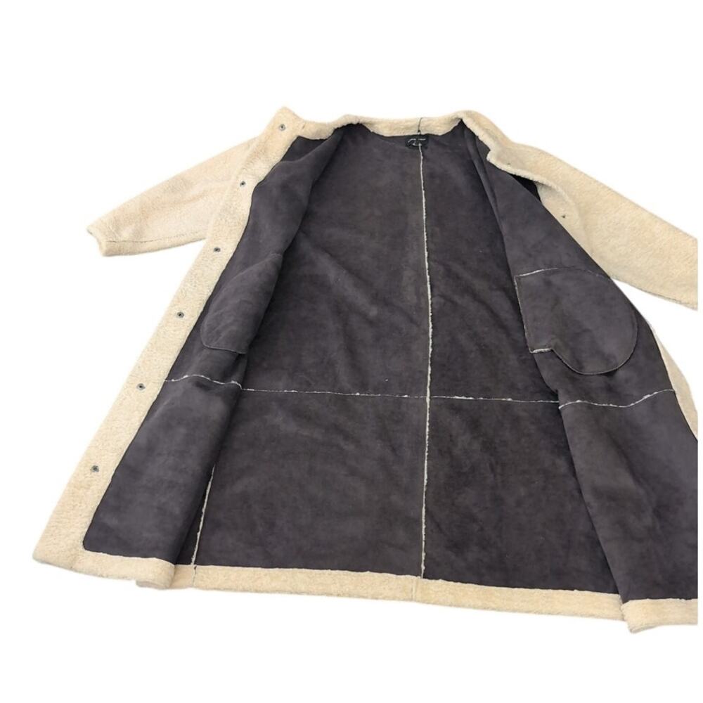 Something Navy Cream Wool Blend Peacoat – Size 1X – NWT – Faux Suede Lining - Picture 3 of 5